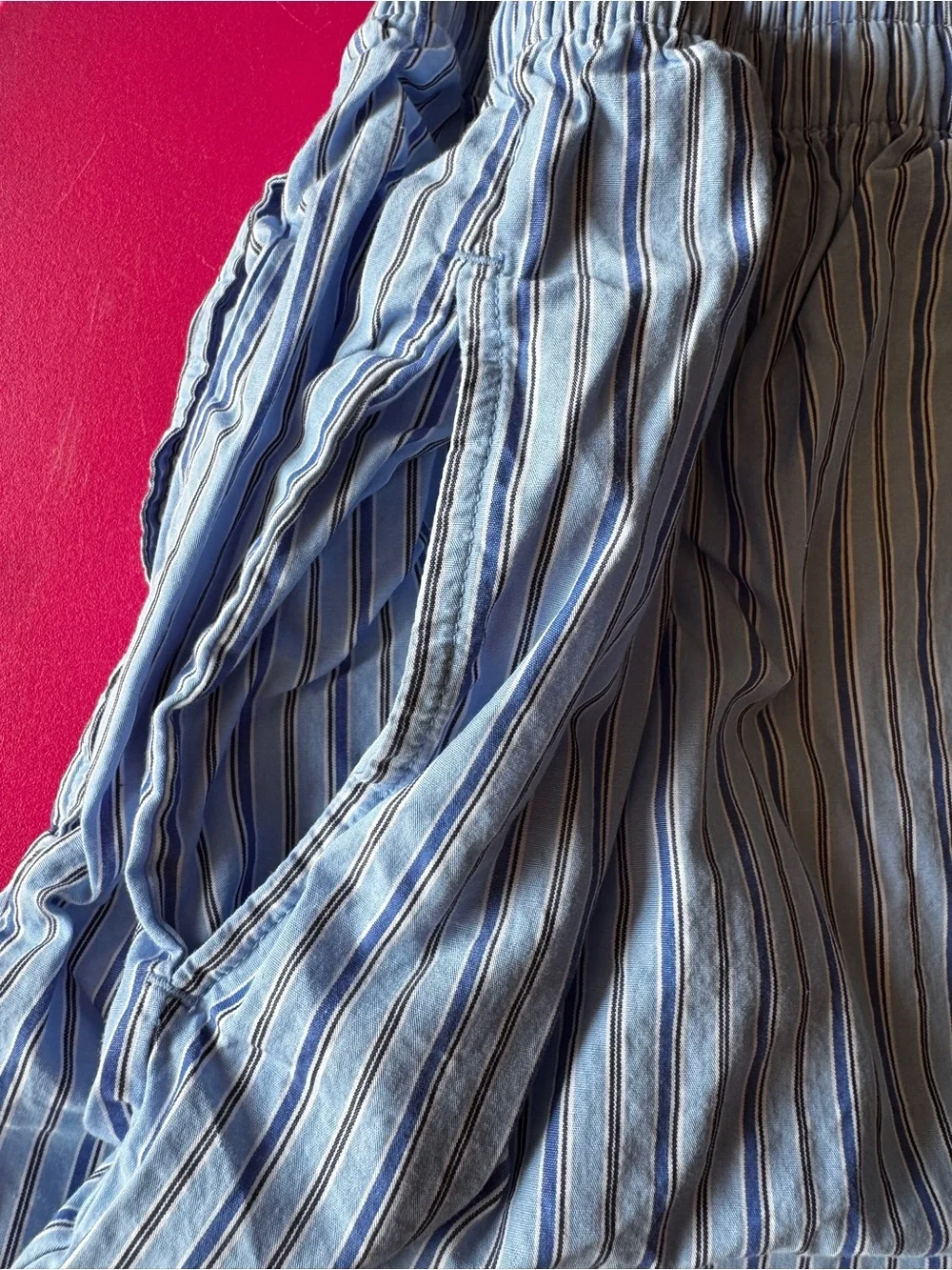 Polo by Ralph Lauren Men's Blue Stripe Button-down pajama set